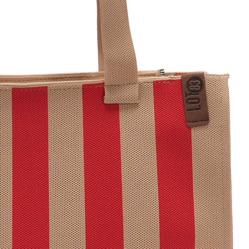 Tasche Femke beige- rot