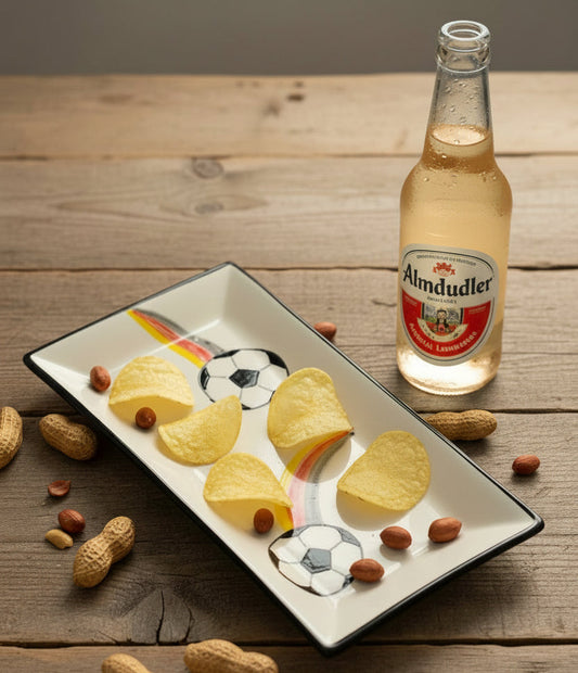 Servierplatte eckig/Snackteller "World Cup" (24 x 12 cm)