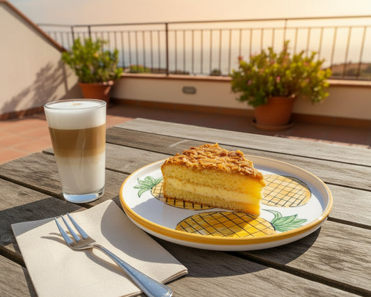 Flacher Teller mit Rand "Früchtchen - Ananas" (Ø 26 cm)