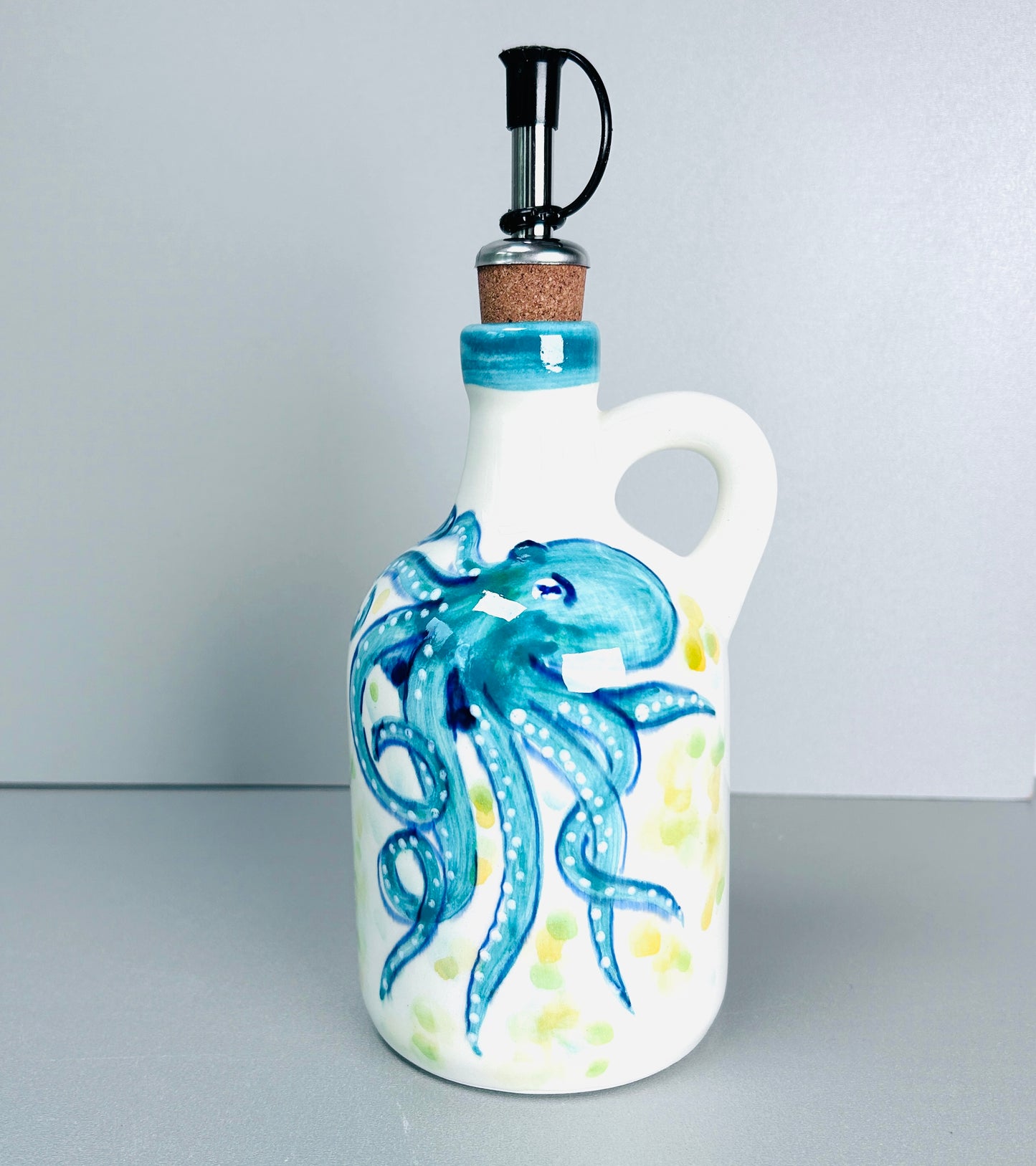 Ölflasche "Paulchen die Krake" ( 15 x 8 cm)