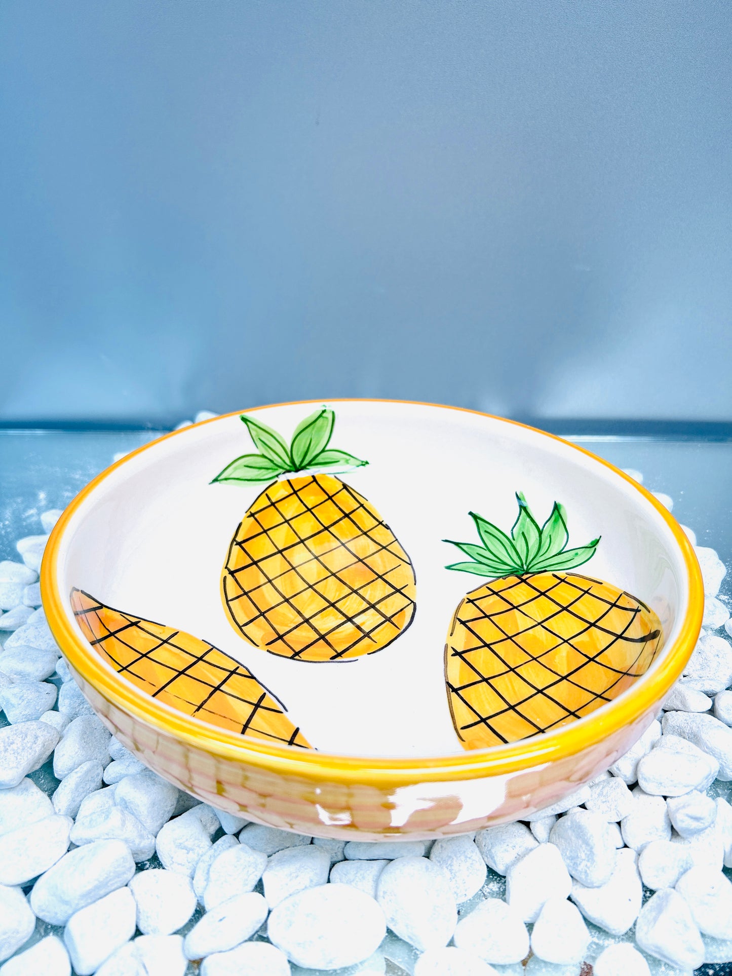 Schale "Früchtchen - Ananas" (Ø 23 cm, 6 cm Höhe)