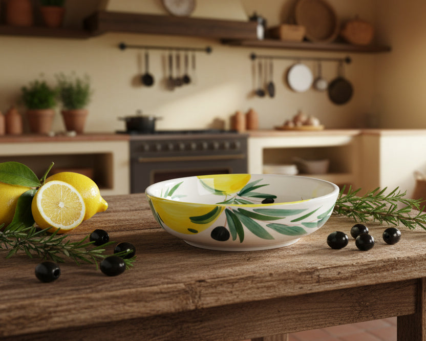 Schale "Früchtchen - Limonen" (Ø 27 cm, 7 cm Höhe)