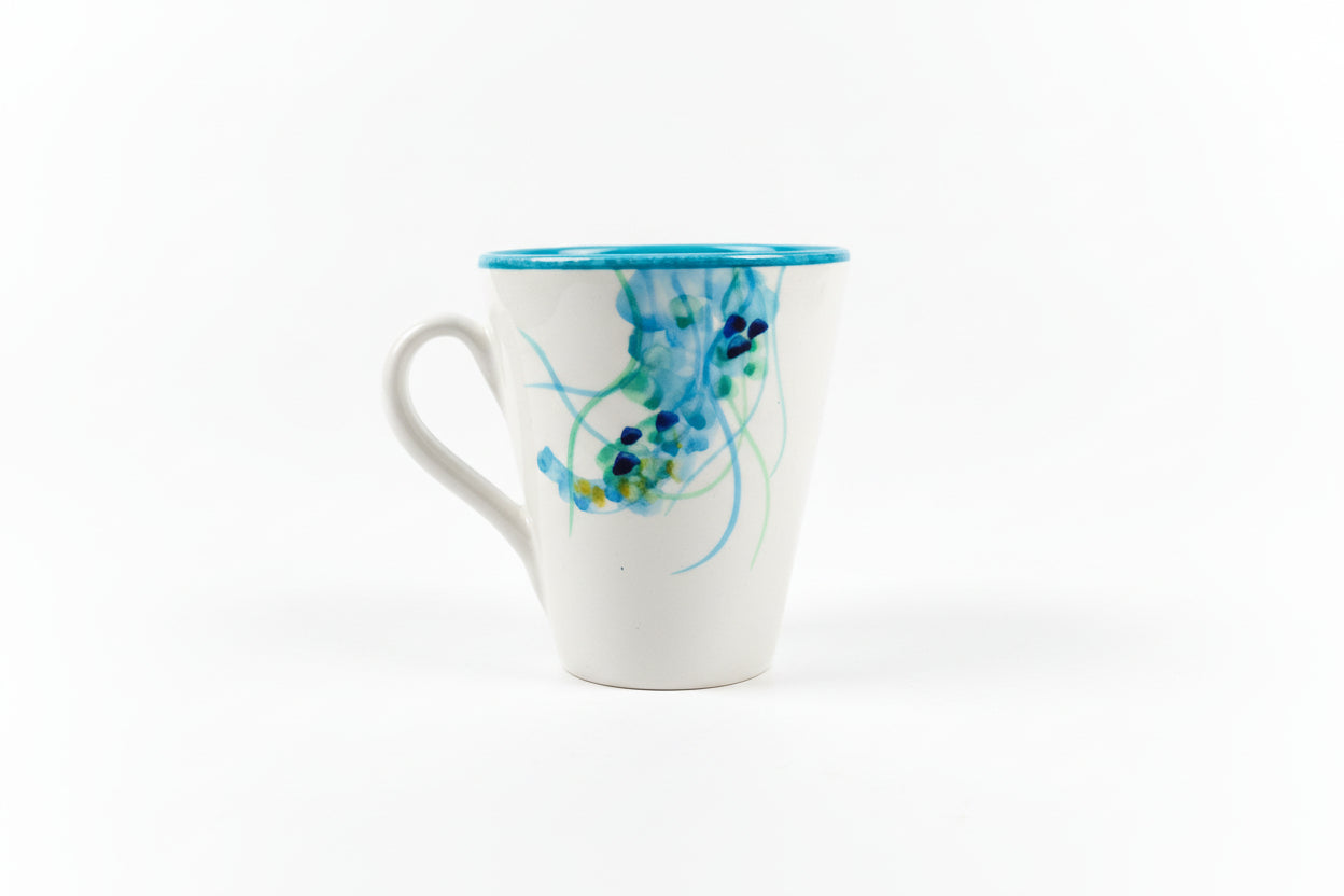 Kaffeetasse – Kollektion „Wilma die Quallenlady“, Höhe 11,5 cm, Ø 10 cm