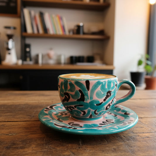 Tasse mit Untertasse "Florentina" (Ø Untertasse: 19 cm Ø Tasse: 9 cm) (