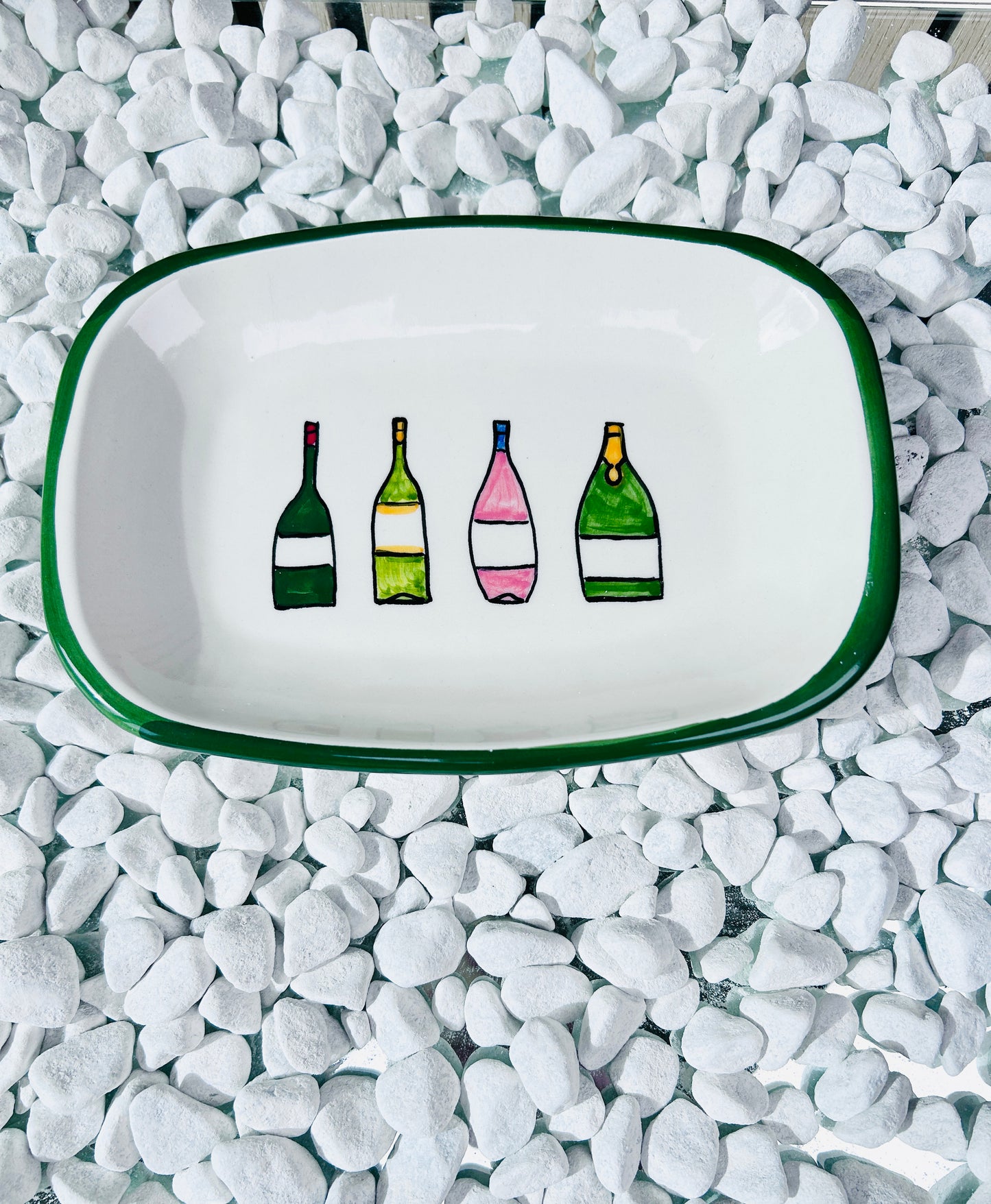 Servierteller länglich "Weinfreude" (24 cm x 16 cm)