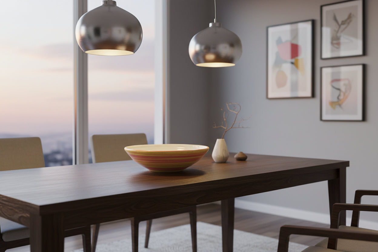 Schüssel "Carlos die kleine Garnele", außen orange (Ø 33 cm, Höhe: 12cm)