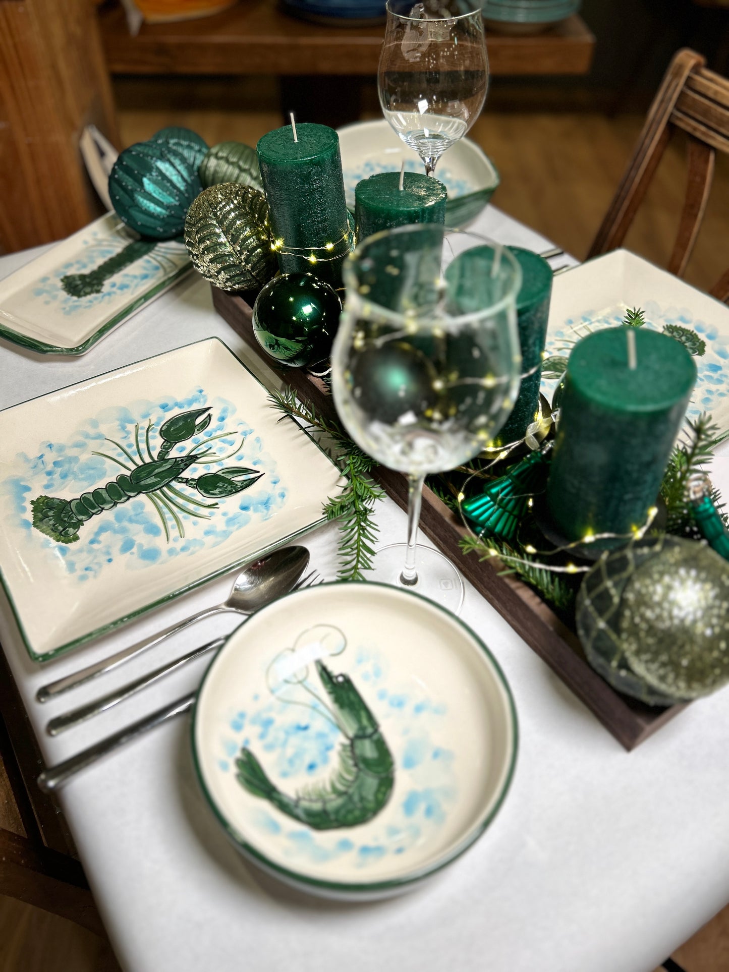 Schale "Carlos die kleine Garnele", außen grün (Ø 18,5 cm, Höhe 5,5 cm)