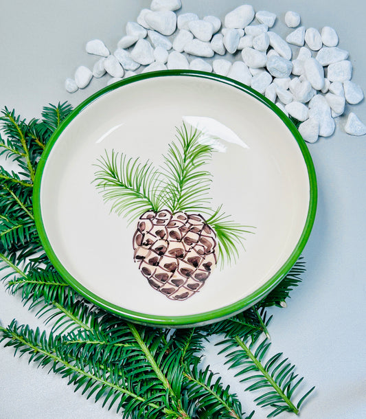 Schale "Tannenzapfen" (Ø 18 cm Höhe: 5 cm)