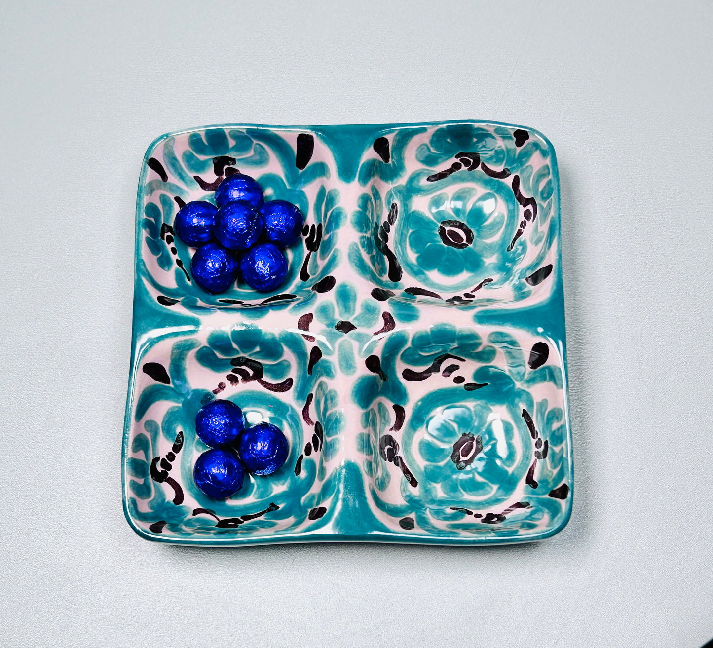 Vorspeisenteller quadratisch "Florentina" ( 18 x 18 cm)