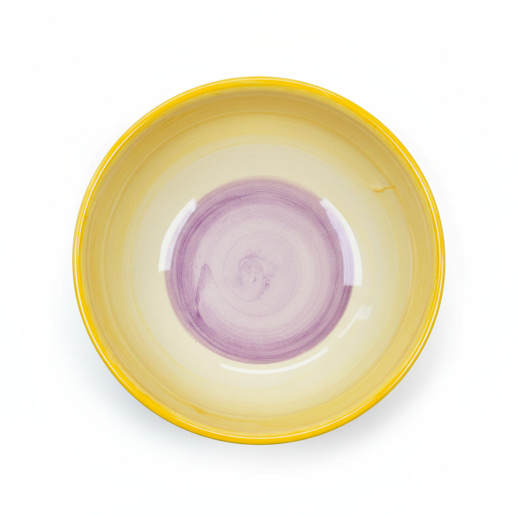 Schale „Farbenmix“ gelb/lila (Ø 15 cm Höhe: 6 cm)