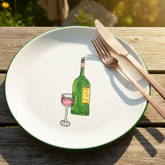Teller flach "Weinfreude" flach (Ø 25 cm)