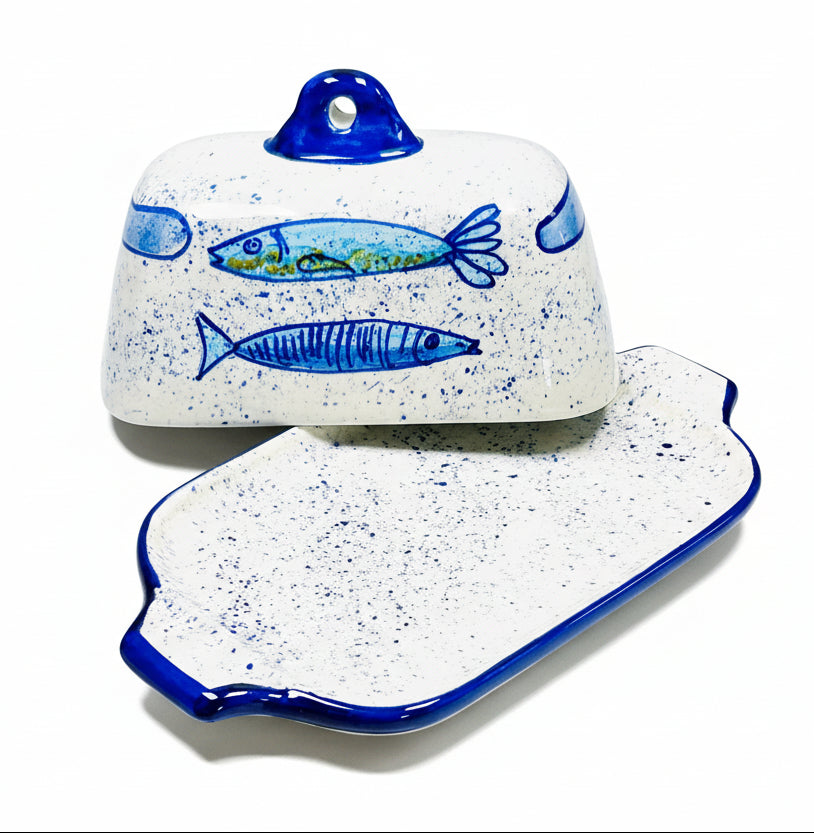 Butterdose "Sardinen" (Länge: 19,5 cm Breite: 13,5 cm Höhe: 11 cm)