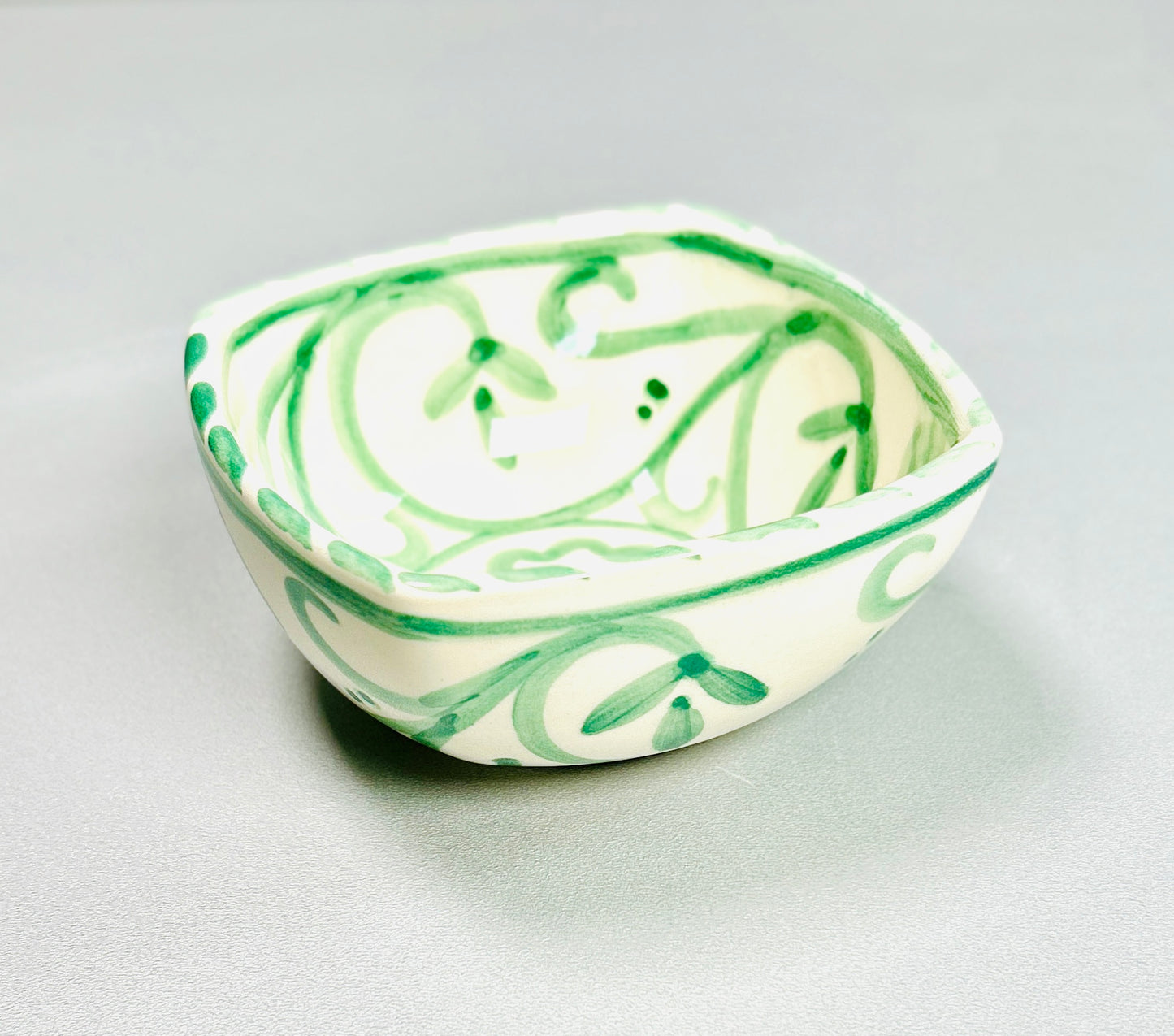 Schale quadratisch, runde Ecken, "Träume von Sevilla" (Länge + Breite: 12 cm, Höhe: 6 cm)