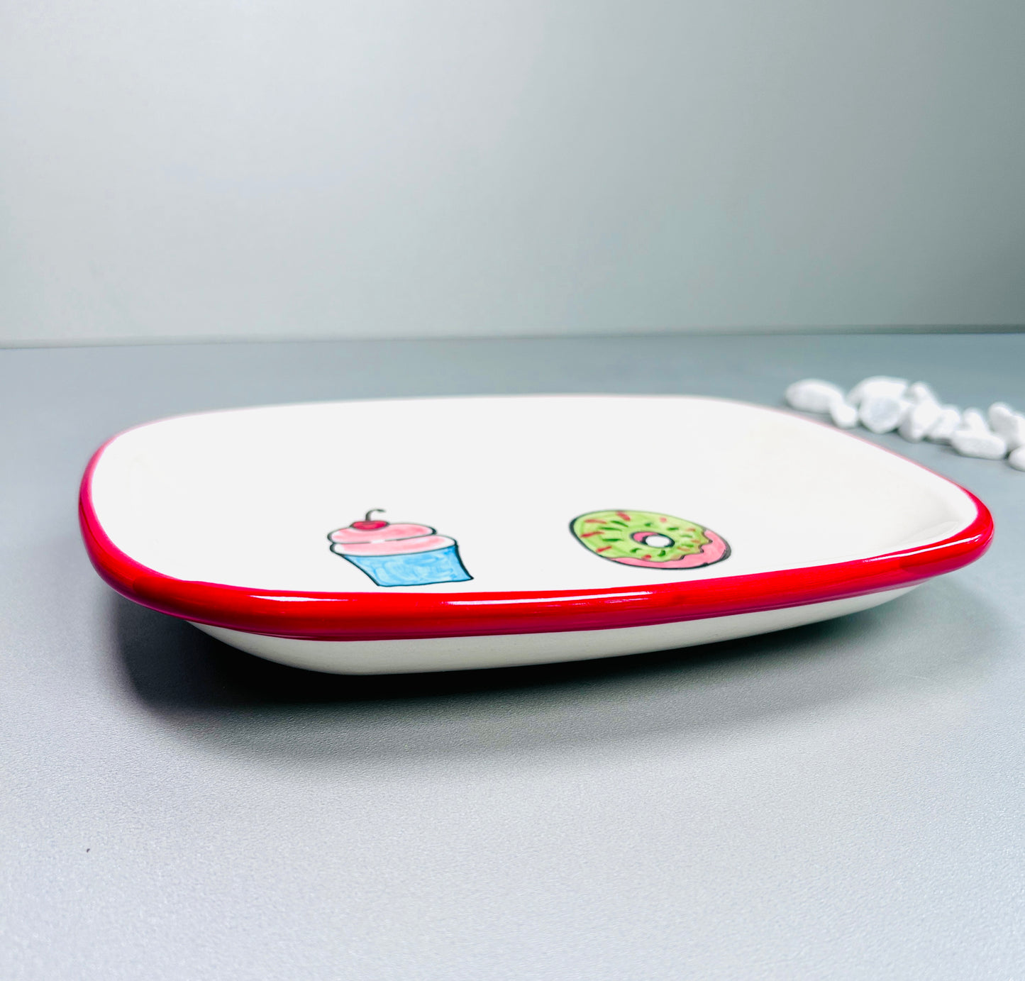 Servierteller länglich "Süß & Salzig" (24 cm x 16 cm)