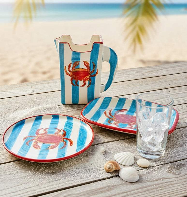 „Krabby" die Krabe – Maritimer Charme für Tisch & Zuhause