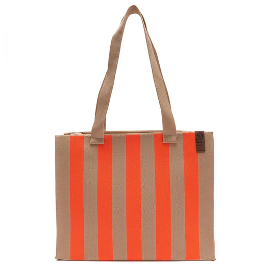 Tasche Femke beige - neonorange
