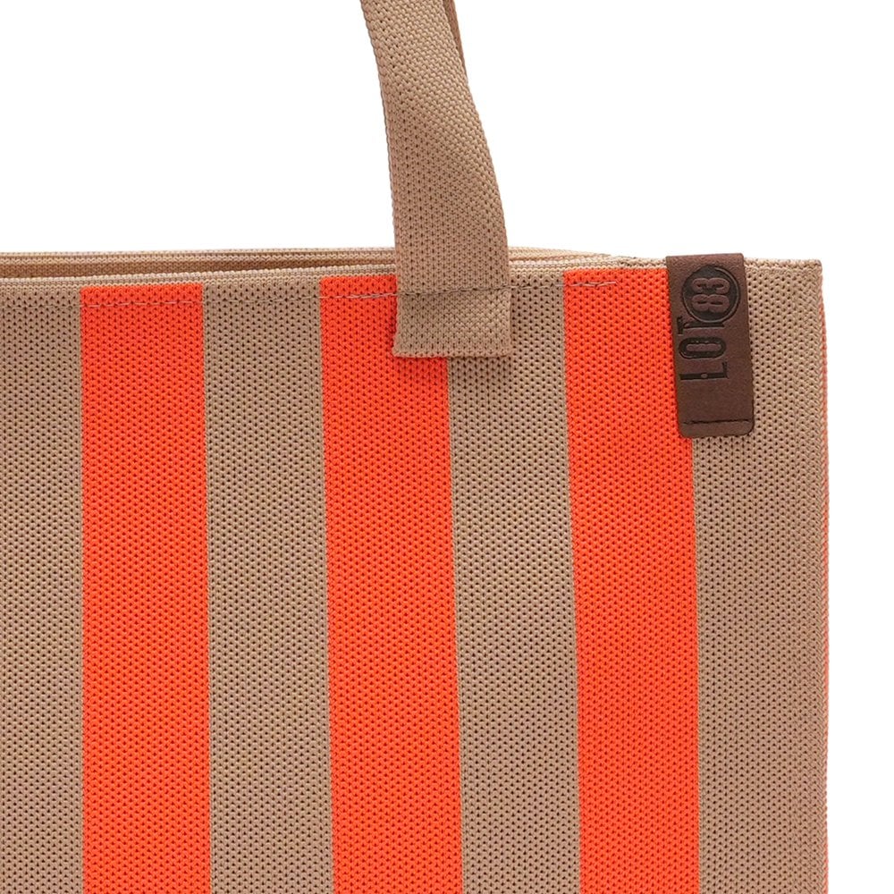 Tasche Femke beige - neonorange