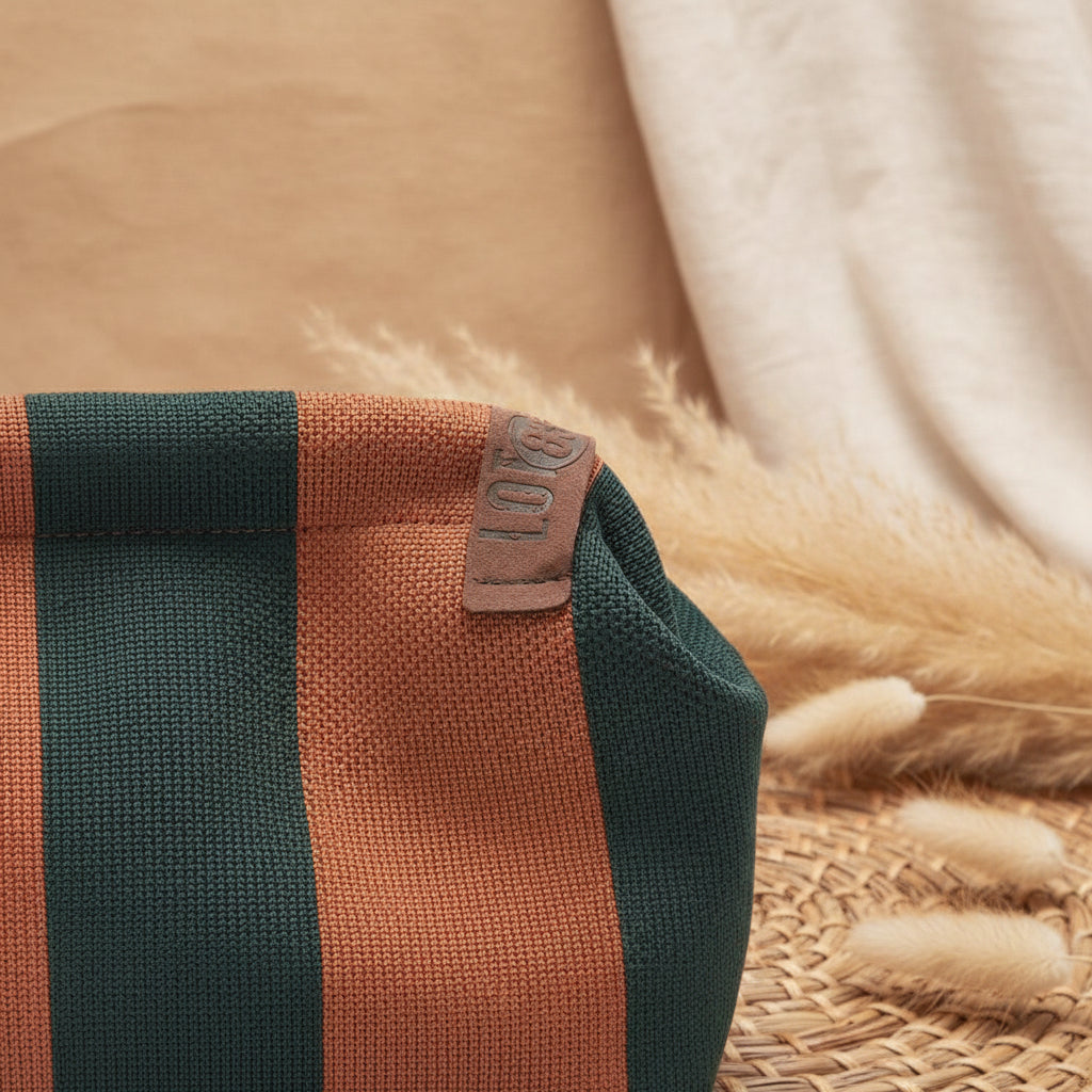 Tasche Emma dunkelgrün - braun