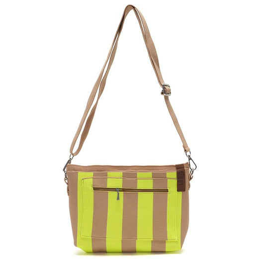 Tasche Kaat beige - neongelb
