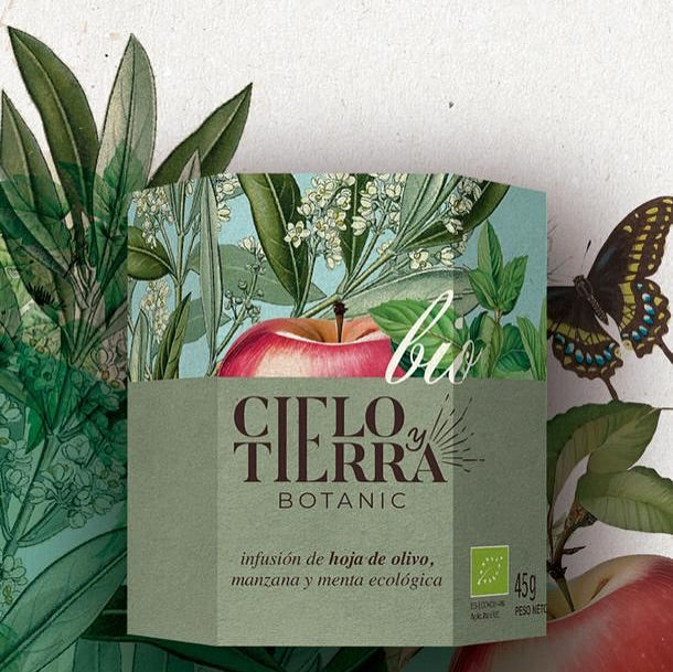 Cielo y tierra – Olivenblatttee mit Apfel & Minze