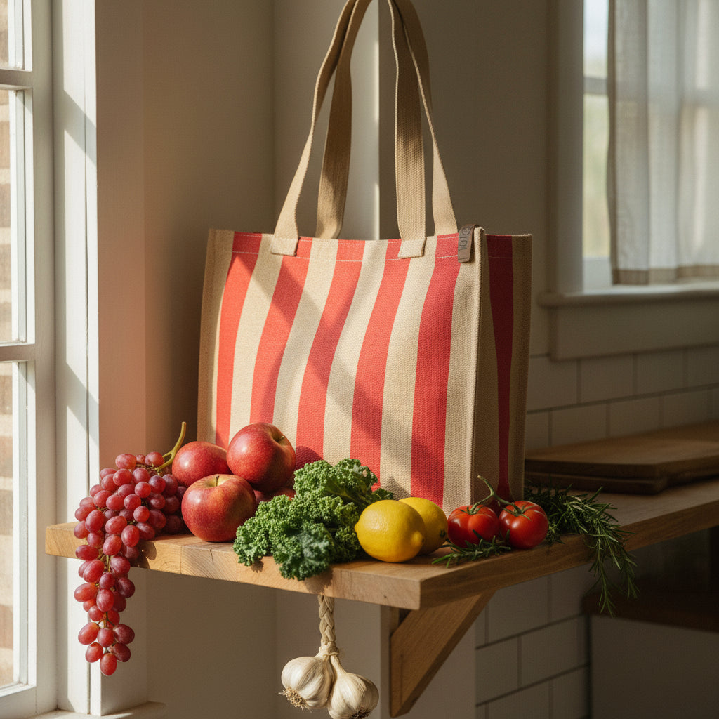 Tasche Femke beige- rot