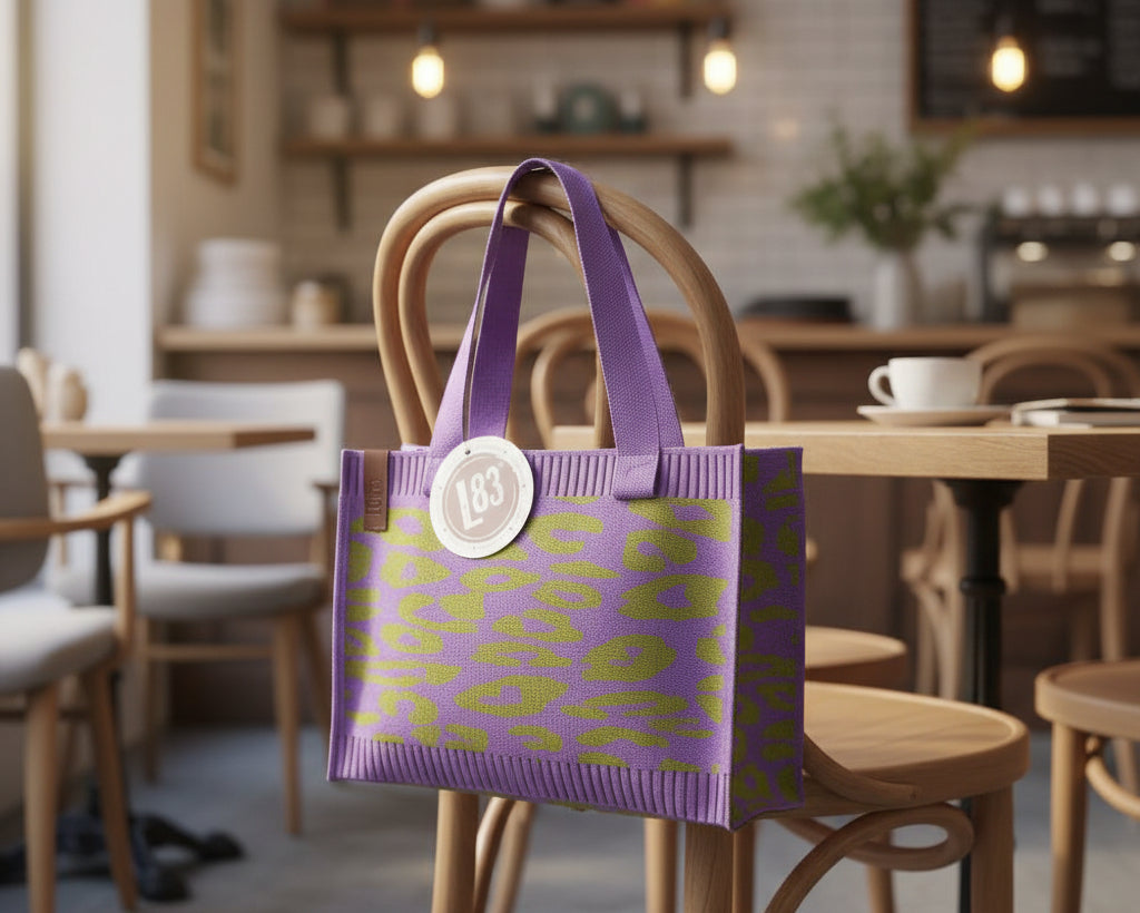 Tasche Femke lila - hellgrün