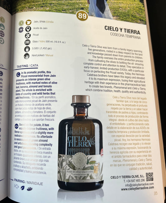 Olivenöl frühe Ernte (extra vergine)  Unter den top 100 Olivenölen weltweit