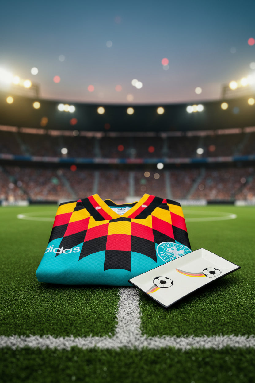Servierplatte eckig/Snackteller "World Cup" (24 x 12 cm)