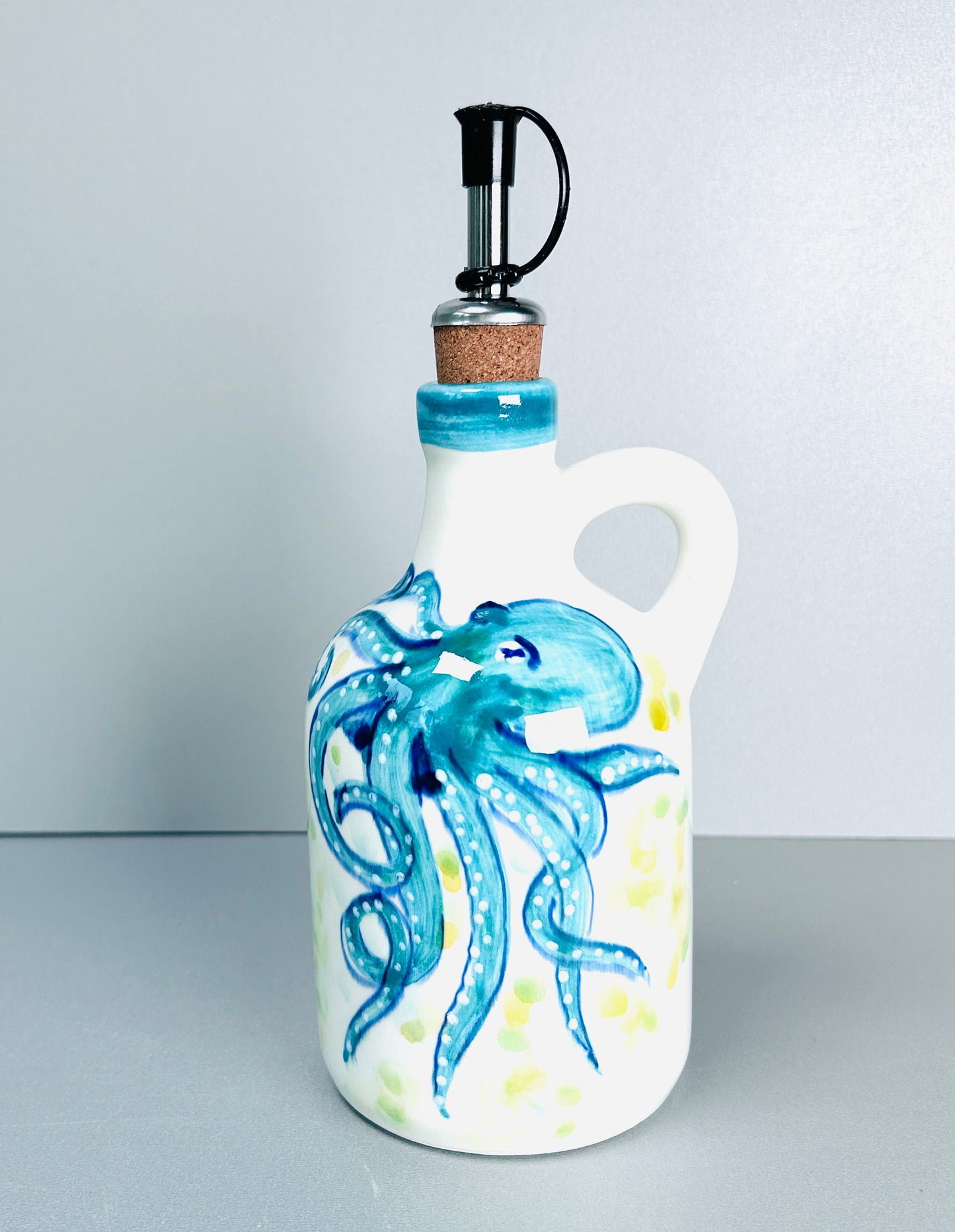 Ölflasche "Paulchen die Krake" ( 15 x 8 cm)