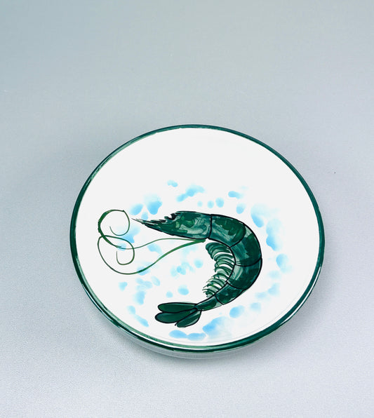 Schale "Carlos die kleine Garnele", außen grün (Ø 18,5 cm, Höhe 5,5 cm)