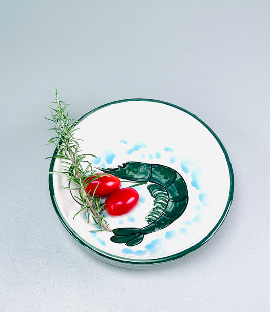 Schale "Carlos die kleine Garnele", außen grün (Ø 18,5 cm, Höhe 5,5 cm)