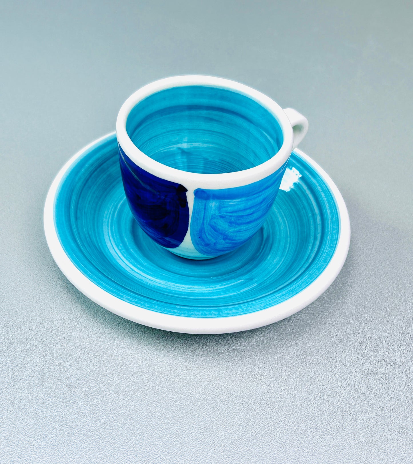 Espresso Tasse mit Untertasse "Azur" (Tasse Ø: 6,5 cm Ø Untertasse: 12 cm)