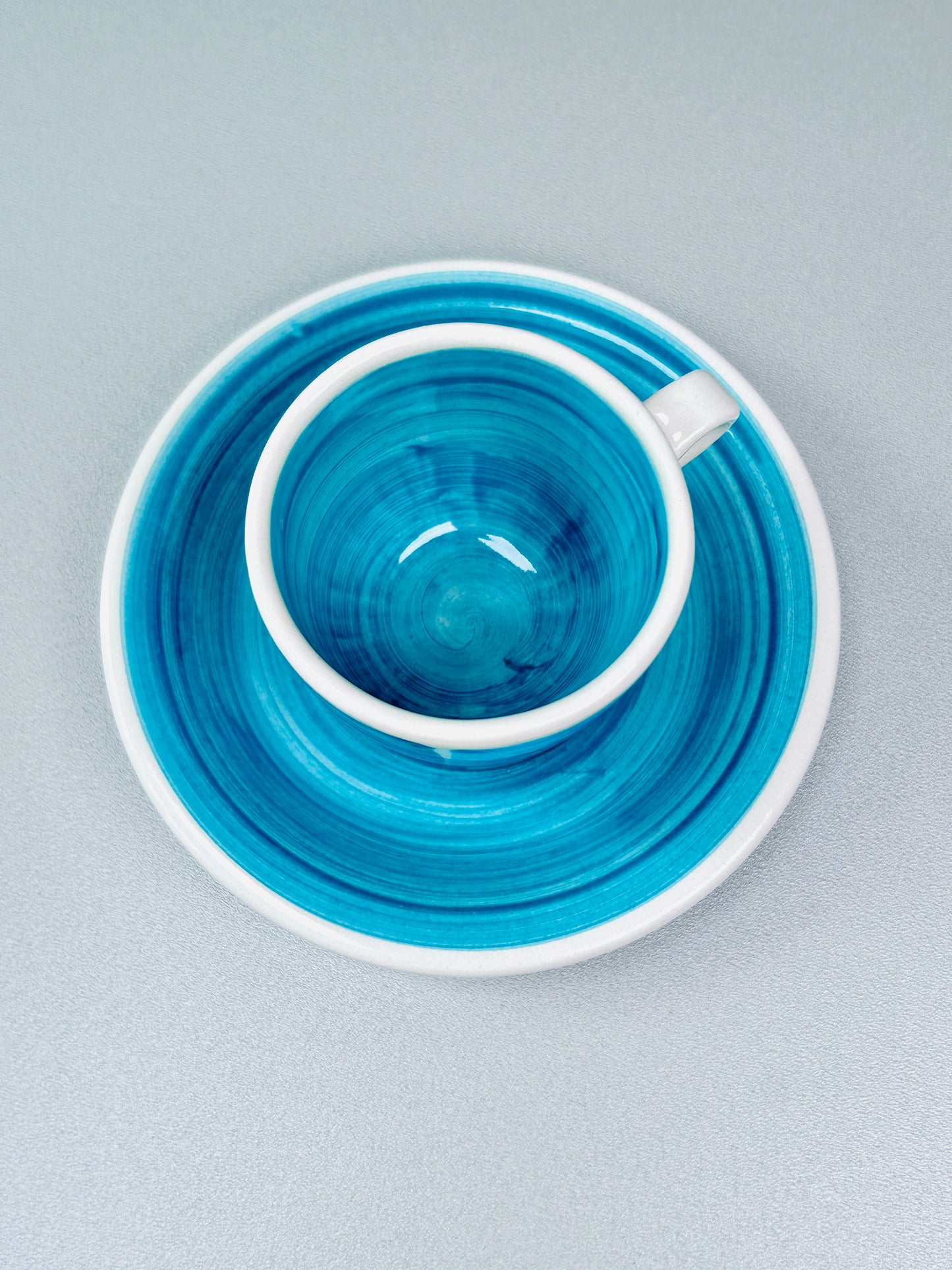 Espresso Tasse mit Untertasse "Azur" (Tasse Ø: 6,5 cm Ø Untertasse: 12 cm)