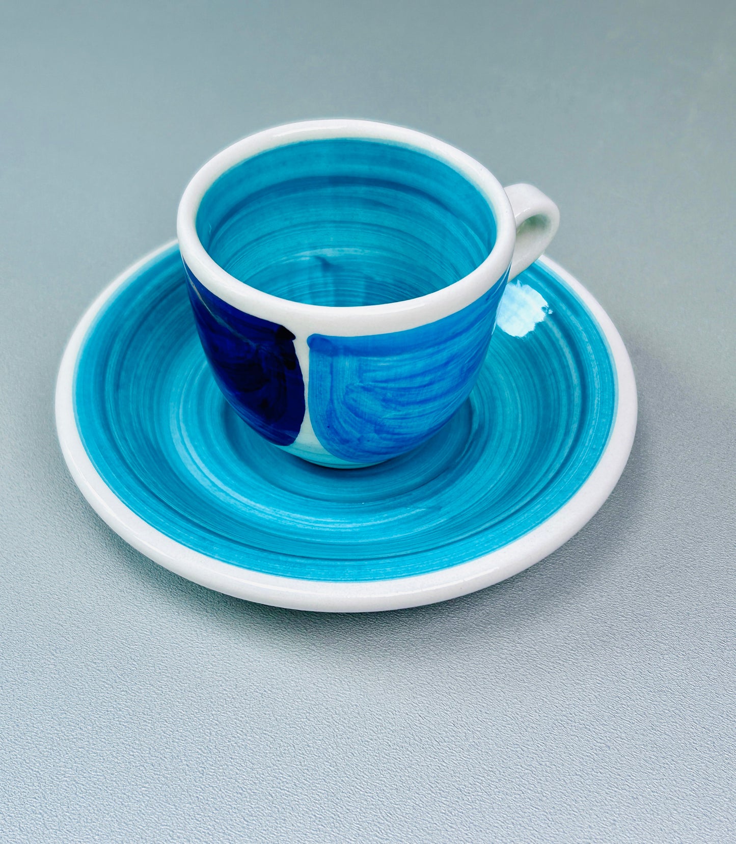 Espresso Tasse mit Untertasse "Azur" (Tasse Ø: 6,5 cm Ø Untertasse: 12 cm)