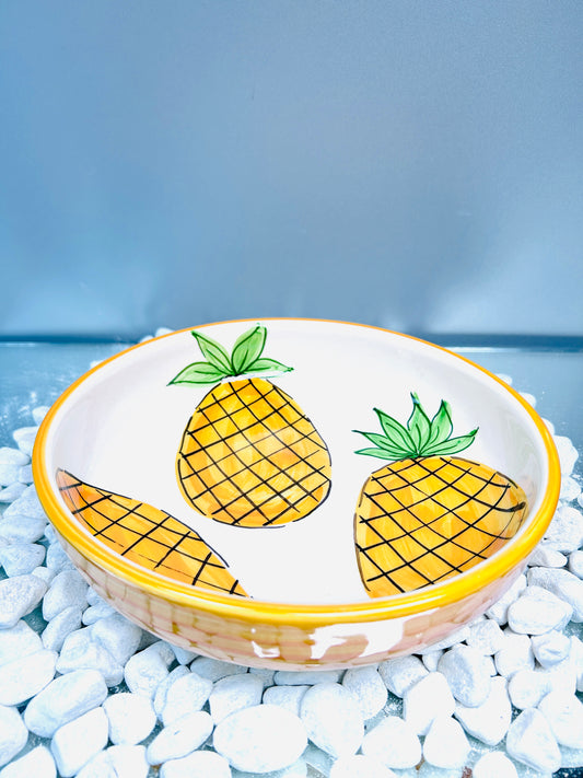 Schale "Früchtchen - Ananas" (Ø 23 cm, 6 cm Höhe)