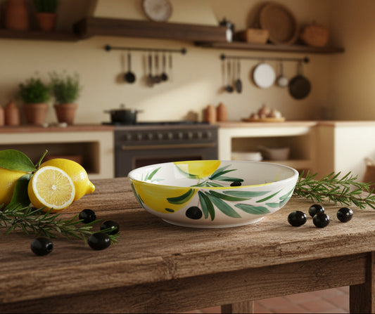 Schale "Früchtchen - Limonen" (Ø 27 cm, 7 cm Höhe)