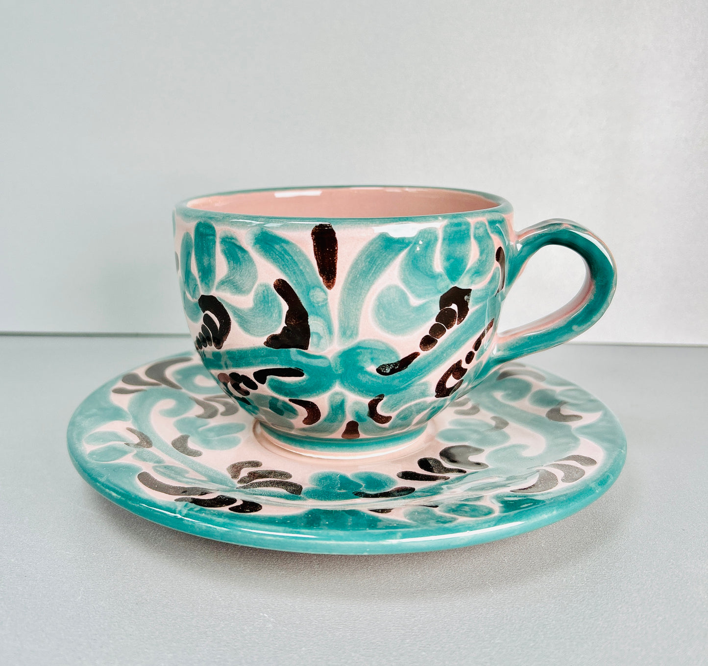 Tasse mit Untertasse "Florentina" (Ø Untertasse: 19 cm  Ø Tasse: 9 cm) (