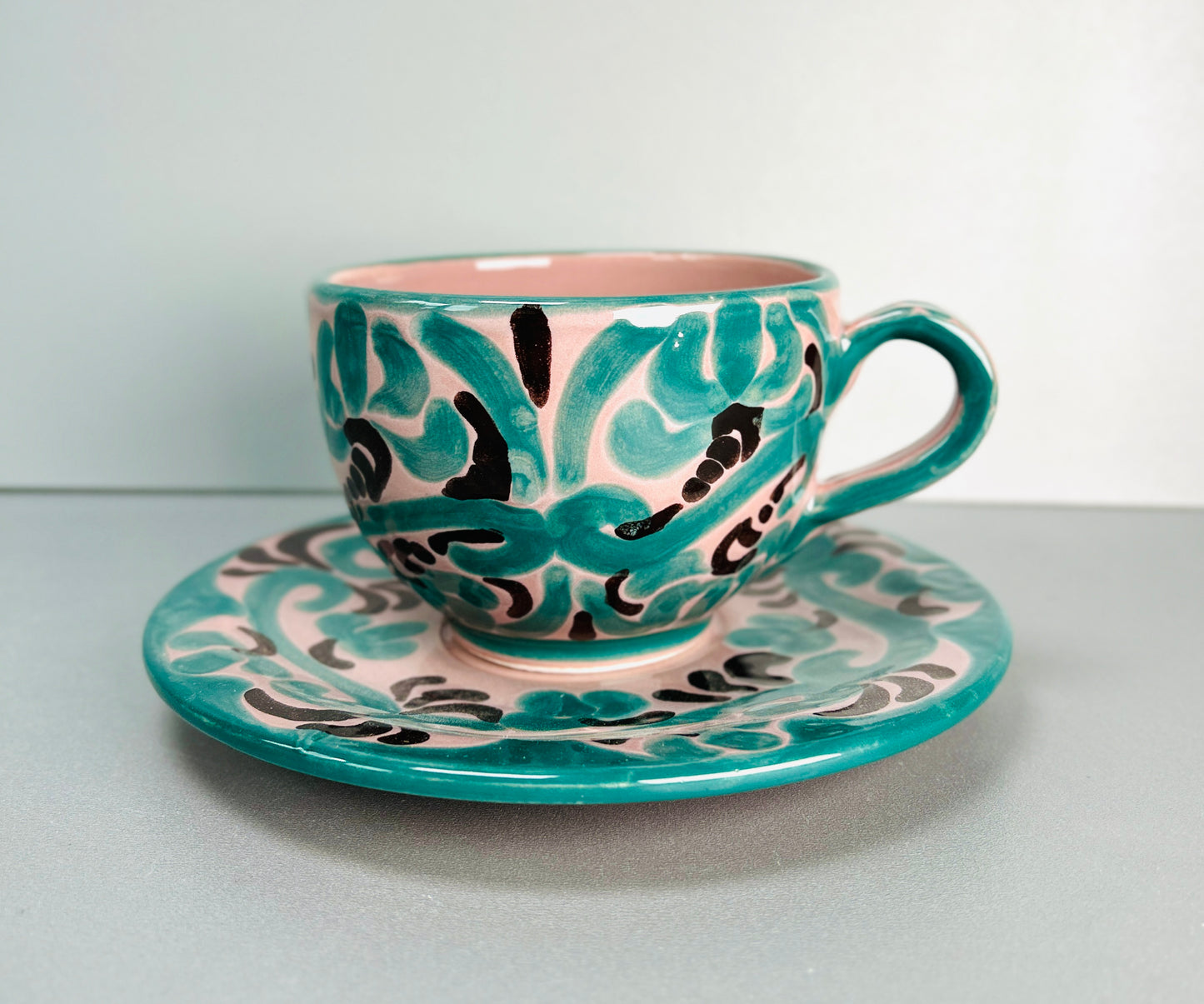 Tasse mit Untertasse "Florentina" (Ø Untertasse: 19 cm  Ø Tasse: 9 cm) (