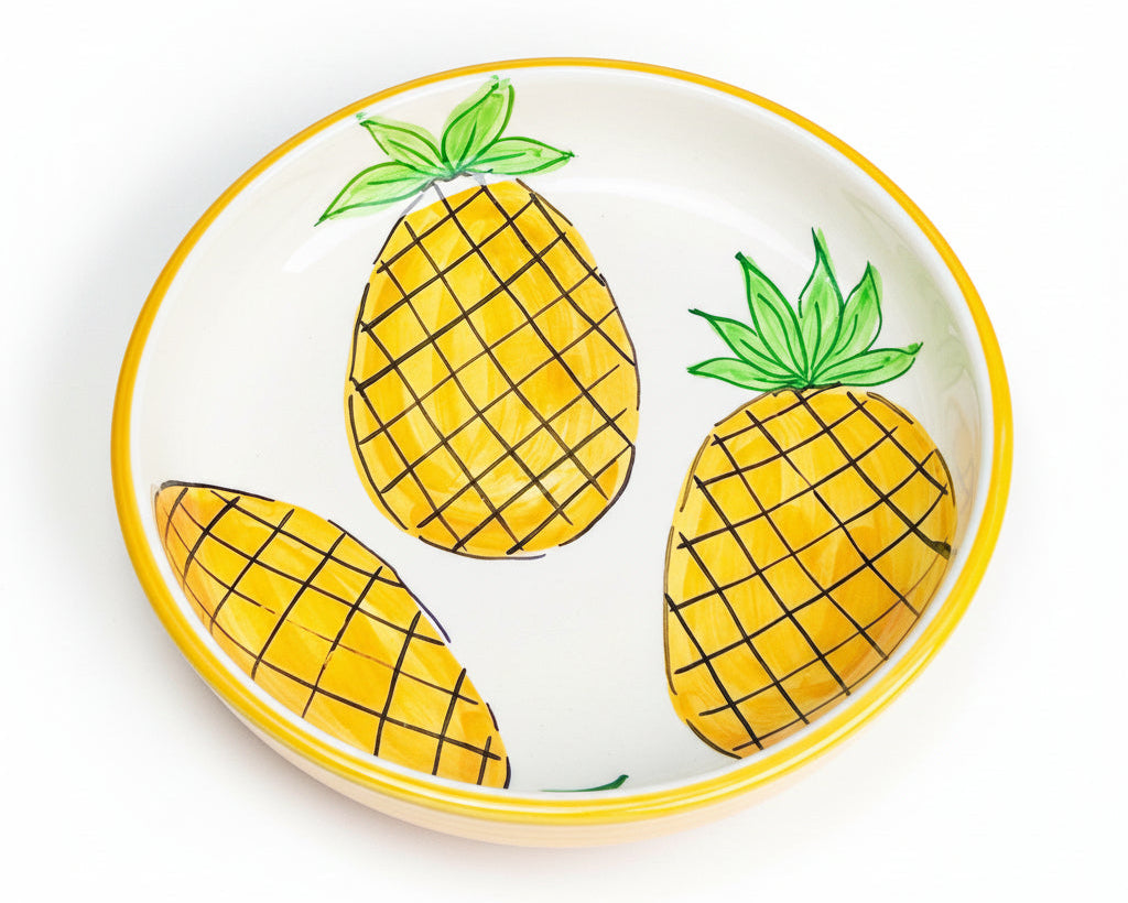 Schale "Ananas" (Ø 23 cm, 6 cm Höhe)
