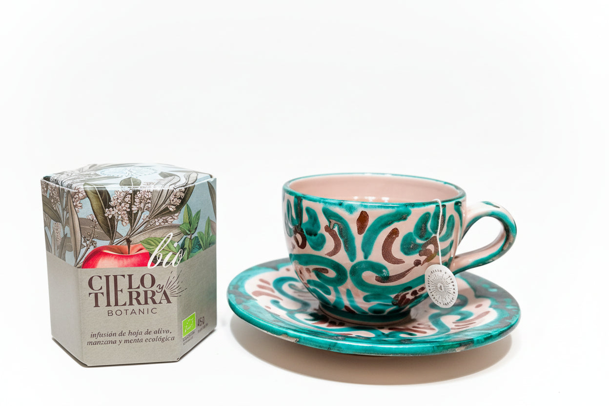 Cielo y tierra – Olivenblatttee mit Apfel & Minze