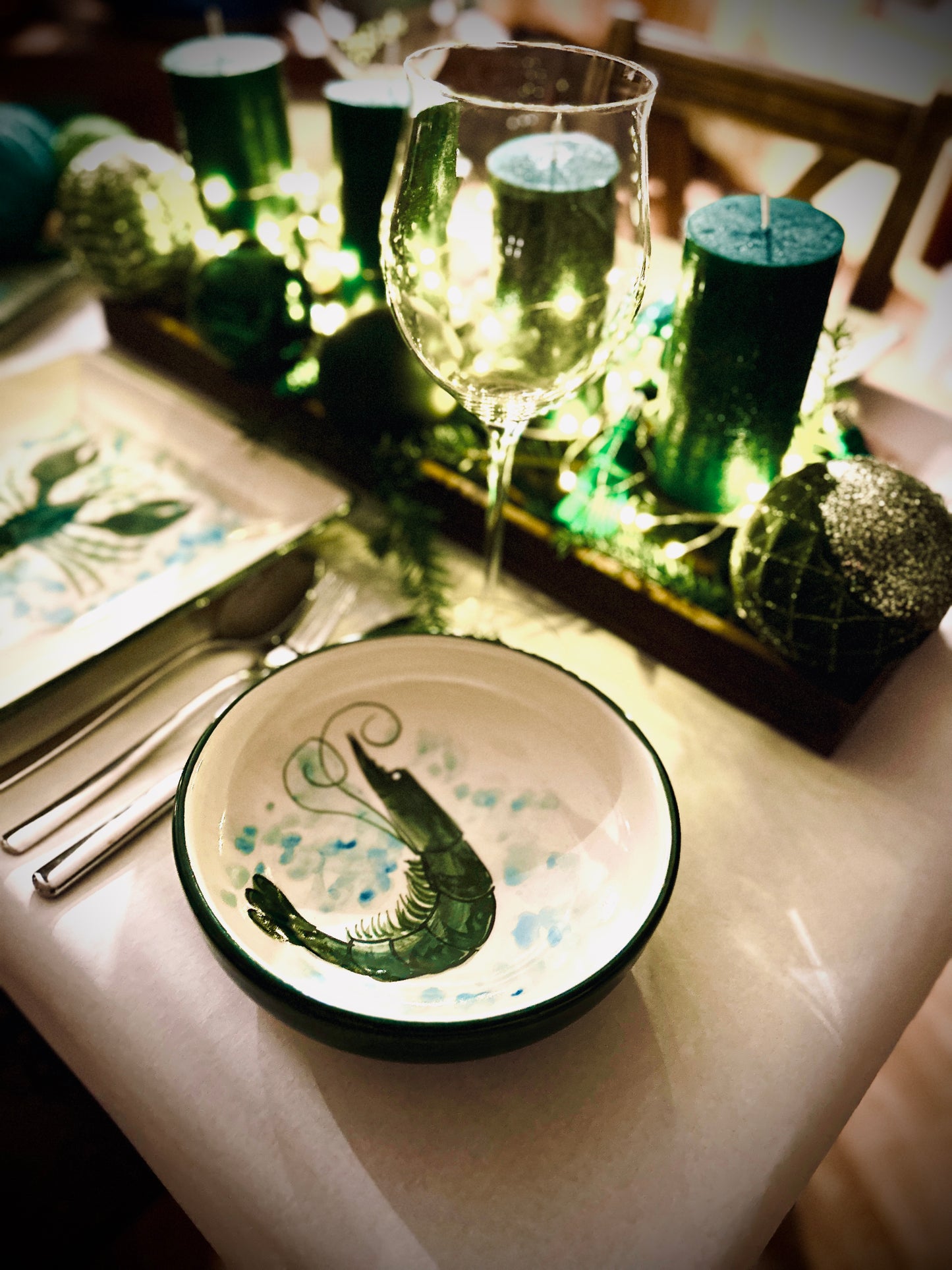 Schale "Carlos die kleine Garnele", außen grün (Ø 18,5 cm, Höhe 5,5 cm)