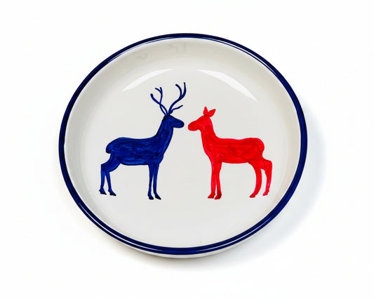 Schale "Hirsch & Reh" (Ø 18 cm Höhe: 5 cm)