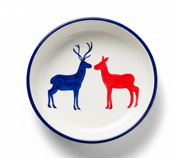 Schale "Hirsch und Reh " (Ø 23 cm, Höhe: 6 cm)