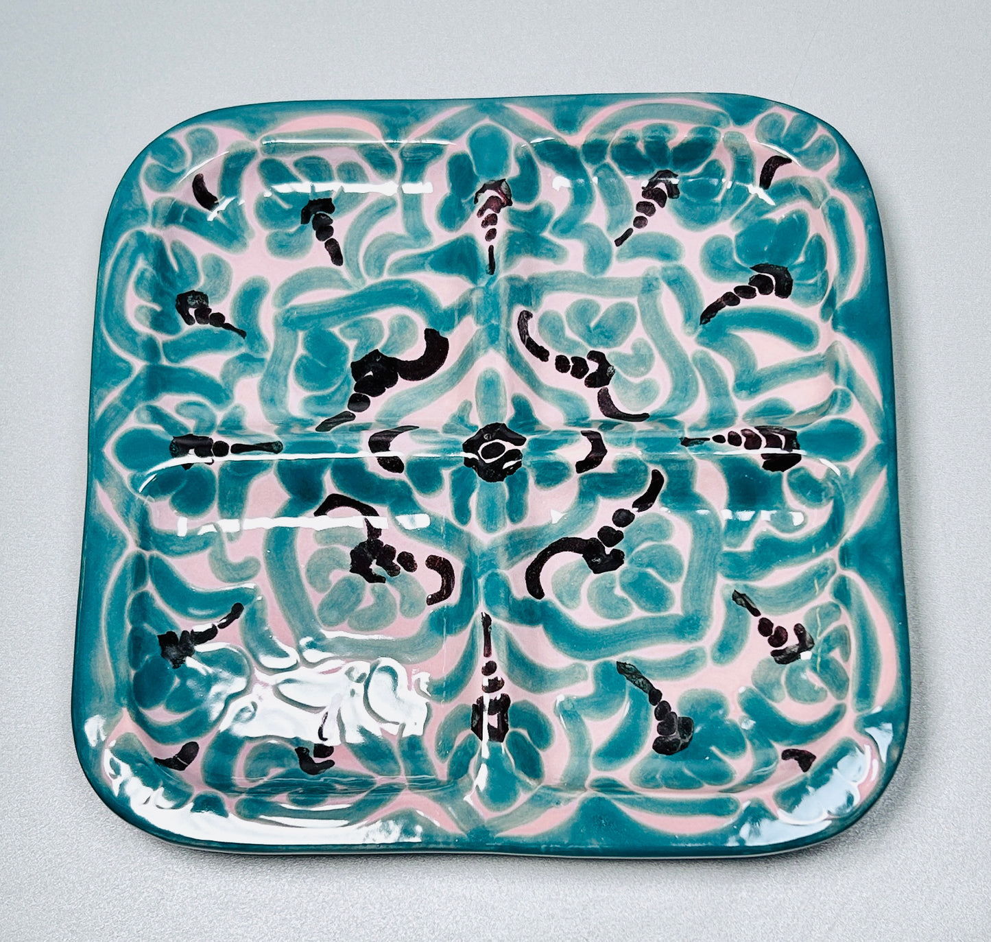 Vorspeisenteller quadratisch "Florentina" ( 25 x 25 cm)