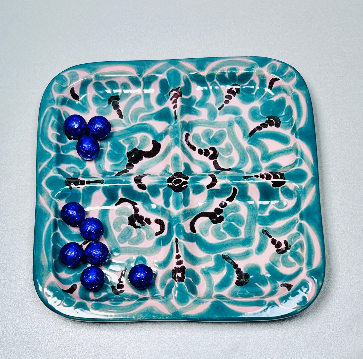 Vorspeisenteller quadratisch "Florentina" ( 25 x 25 cm)