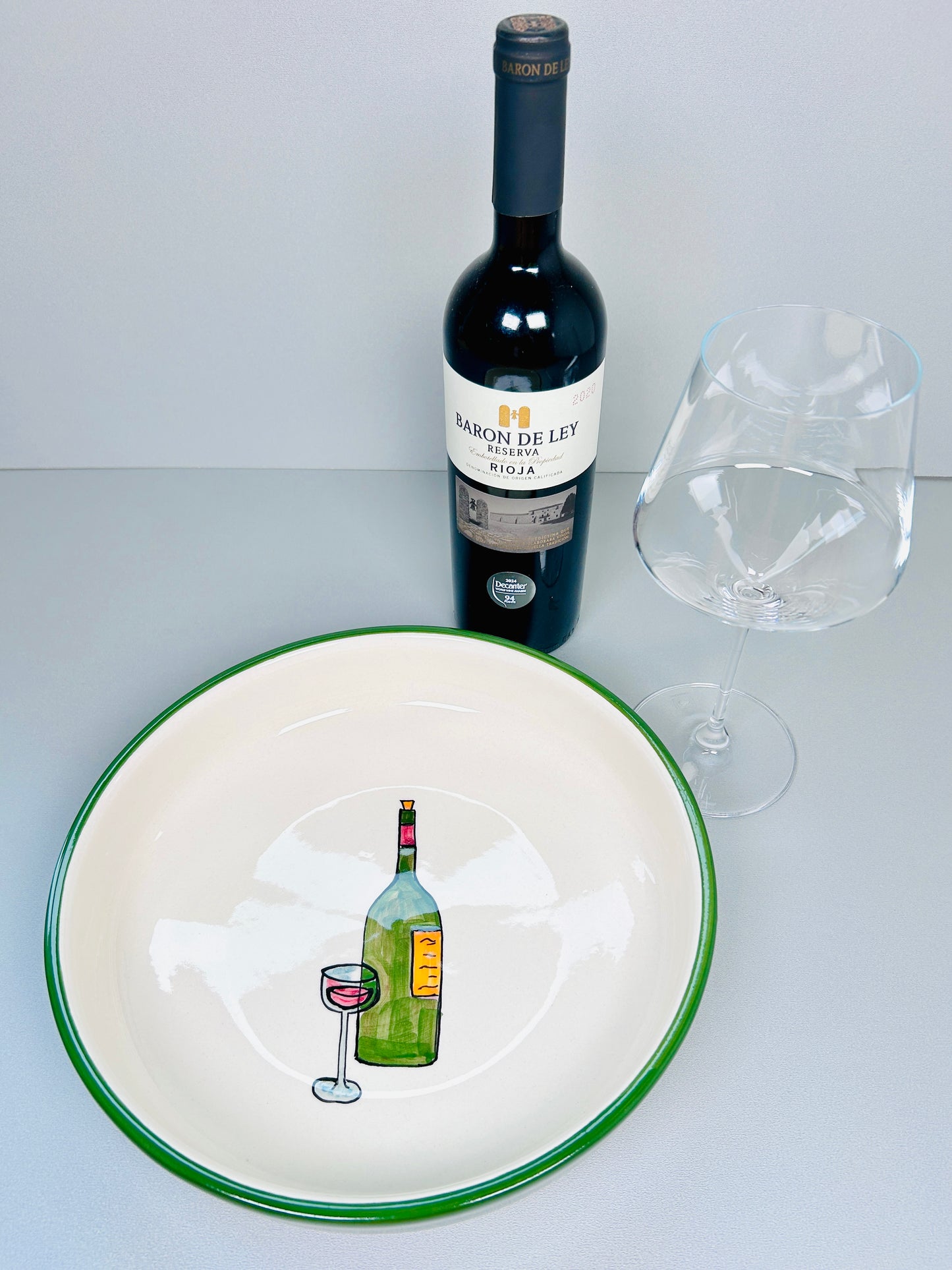 Teller flach "Weinfreude" flach (Ø 25 cm)