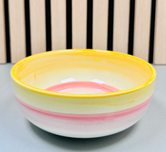 Schale „Farbenmix“ orange rosé weiß (Ø 15 cm Höhe: 6 cm)