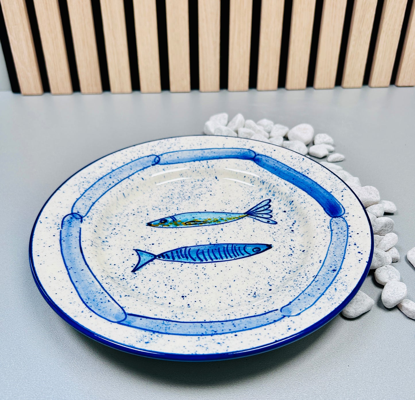 Teller flach "Sardinen" (Ø25 cm)