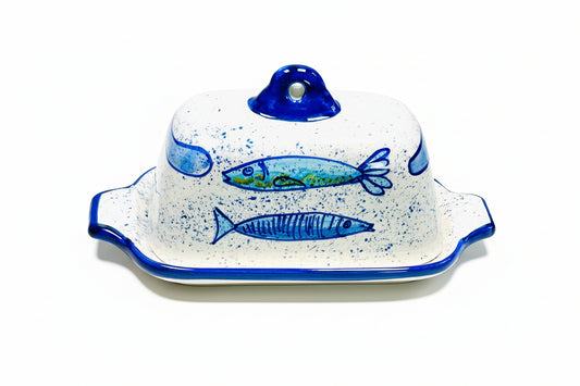 Butterdose "Sardinen" (Länge: 19,5 cm Breite: 13,5 cm Höhe: 11 cm)