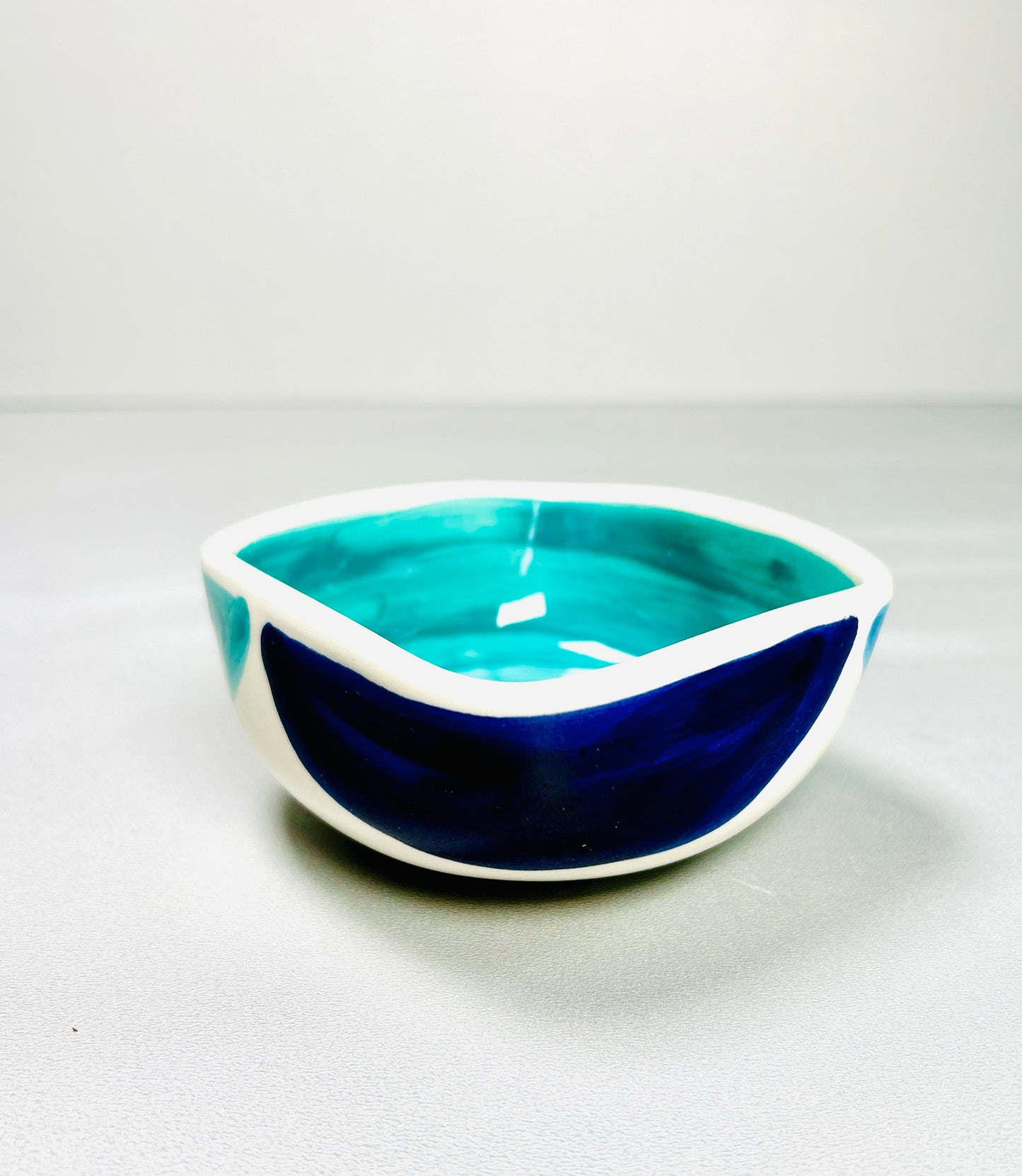 Snackschale "Azur" (Länge: 10 cm  Breite: 10 cm  Höhe: 5 cm)